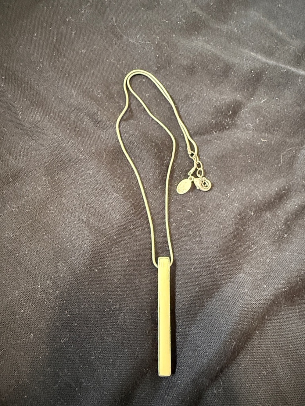 Express Gold Bar Pendant Necklace